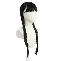 Women's Cute Sweet Casual Fiber Double Ponytail Twist Braid Wigs main image 5