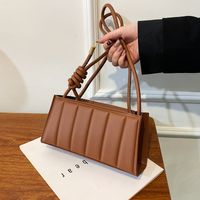 Women's All Seasons Pu Leather Solid Color Streetwear Square Zipper Shoulder Bag Underarm Bag main image 3