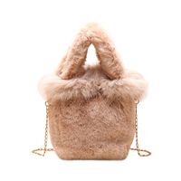 Women's Small Autumn&winter Plush Solid Color Streetwear Square Magnetic Buckle Handbag sku image 3
