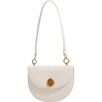 Women's Small All Seasons Pu Leather Solid Color Basic Semicircle Magnetic Buckle Shoulder Bag main image 4