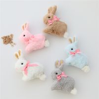 Women's Pp Cotton Rabbit Cute Rabbit-shaped Zipper Crossbody Bag main image 5