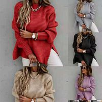 Women's Sweater Long Sleeve Sweaters & Cardigans Casual Solid Color main image 6