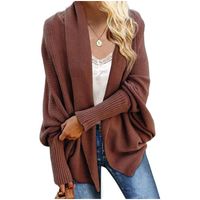 Women's Cardigan Long Sleeve Sweaters & Cardigans Casual Solid Color main image 4