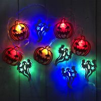 Funny Novelty Halloween Pattern Plastic Indoor String Lights sku image 27
