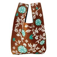 Women's Small All Seasons Polyester Flower Elegant Basic Bucket Open Handbag main image 5