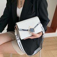 Women's Small Pu Leather Color Block Elegant Square Flip Cover Shoulder Bag Crossbody Bag Underarm Bag main image 6
