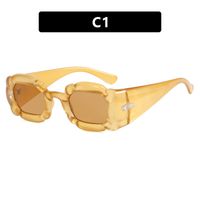 Hip-hop Punk Streetwear Geometric Ac Special-shaped Mirror Full Frame Women's Sunglasses sku image 1
