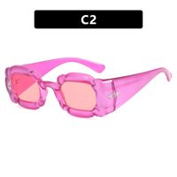 Hip-hop Punk Streetwear Geometric Ac Special-shaped Mirror Full Frame Women's Sunglasses sku image 2