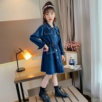 Casual Basic Classic Style Solid Color Cotton Girls Dresses main image 4