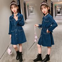 Casual Basic Classic Style Solid Color Cotton Girls Dresses main image 1