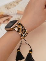 Applicable To Special-interest Design European And American Style Bead Woven Personalized Tassel  Watch 1-8 Generation Watch Band main image 3
