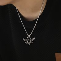 Vintage Style Simple Style Angel Wings 304 Stainless Steel Men'S Pendant Necklace main image 4