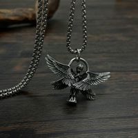 Vintage Style Simple Style Angel Wings 304 Stainless Steel Men'S Pendant Necklace main image 3
