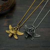 Vintage Style Simple Style Angel Wings 304 Stainless Steel Men'S Pendant Necklace main image 2