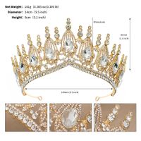 Retro Corona Aleación Embutido Diamantes De Imitación Corona sku image 1