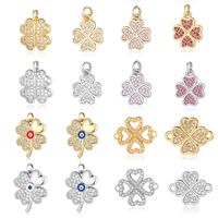 Simple Style Leaf Zircon Copper Wholesale Jewelry Accessories main image 1