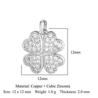 Simple Style Leaf Zircon Copper Wholesale Jewelry Accessories sku image 3