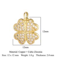 Simple Style Leaf Zircon Copper Wholesale Jewelry Accessories sku image 4