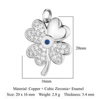 Simple Style Leaf Zircon Copper Wholesale Jewelry Accessories sku image 9