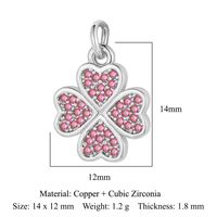 Simple Style Leaf Zircon Copper Wholesale Jewelry Accessories sku image 13