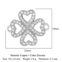 Simple Style Leaf Zircon Copper Wholesale Jewelry Accessories sku image 15