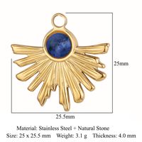 Simple Style Geometric Natural Stone Titanium Steel Wholesale Jewelry Accessories sku image 18