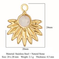 Simple Style Geometric Natural Stone Titanium Steel Wholesale Jewelry Accessories sku image 10