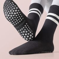 Women's Sports Stripe Solid Color Cotton Crew Socks A Pair main image 4