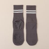 Women's Sports Stripe Solid Color Cotton Crew Socks A Pair sku image 4