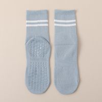 Women's Sports Stripe Solid Color Cotton Crew Socks A Pair sku image 7
