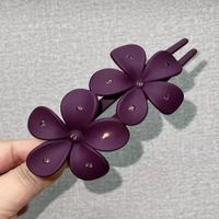 Simple Style Flower Plastic Diamond Hair Clip sku image 1