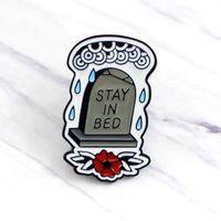 Simple Style Tombstone Alloy Enamel Unisex Brooches main image 1