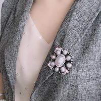 Retro Geometric Alloy Plating Inlay Artificial Pearls Unisex Brooches main image 5