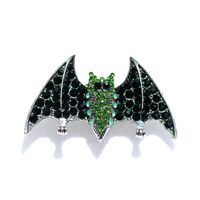 Retro Bat Alloy Plating Inlay Rhinestones Unisex Brooches main image 5