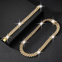 Hip-hop Exaggerated Punk Necklace Alloy Plating Inlay Rhinestones Gold Plated Unisex Necklace main image 6