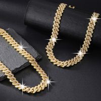Hip-hop Exaggerated Punk Necklace Alloy Plating Inlay Rhinestones Gold Plated Unisex Necklace main image 9