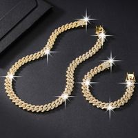 Hip-hop Exaggerated Punk Necklace Alloy Plating Inlay Rhinestones Gold Plated Unisex Necklace main image 5