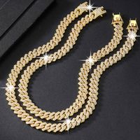 Hip-hop Exaggerated Punk Necklace Alloy Plating Inlay Rhinestones Gold Plated Unisex Necklace main image 4