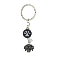 Ethnic Style Dog Metal Printing Unisex Keychain sku image 22