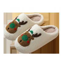 Unisex Casual Basic Cartoon Round Toe Home Slippers Cotton Shoes main image 3