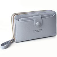 Women's Solid Color Pu Leather Buckle Wallets sku image 2