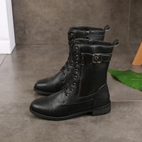 Women's Roman Style Streetwear Solid Color Round Toe Martin Boots sku image 6