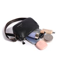 Women's Medium Leather Solid Color Vintage Style Cylindrical Zipper Shoulder Bag Crossbody Bag main image 3