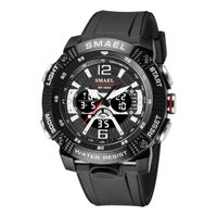 Sports Letter Buckle Electronic Quartz Men's Watches sku image 5