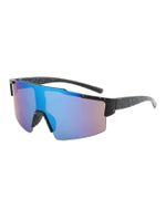 Casual Streetwear Geometric Pc Uv Protection Polygon Sport Biker Half Frame Clips Glasses sku image 1