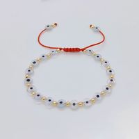 Klassischer Stil Teufels Auge 18 Karat Vergoldet Glas Glas Kupfer Großhandel Armbänder main image 6