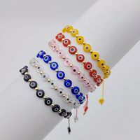 Klassischer Stil Teufels Auge 18 Karat Vergoldet Glas Glas Kupfer Großhandel Armbänder main image 10