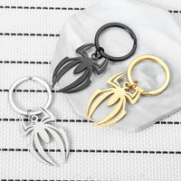 Spider Stainless Steel Keychain Halloween Creative Exaggerated Party Pendant main image 4