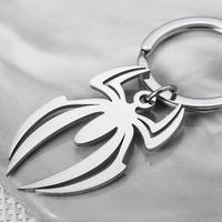 Spider Stainless Steel Keychain Halloween Creative Exaggerated Party Pendant main image 3