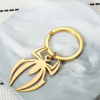 Spider Stainless Steel Keychain Halloween Creative Exaggerated Party Pendant main image 2